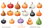 Fall Pumpkin Clipart PNG, an Object Illustration by MockupWizard (Thumbnail 2 of 5)