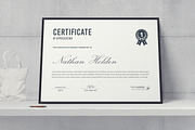Clean Certificate Word, a Stationery Template by ResumeDevisers (Thumbnail 3 of 6)