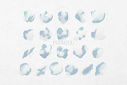 Blue and White Watercolour Clip Art, a Decorative Illustration by Pixafied (Thumbnail 3 of 4)