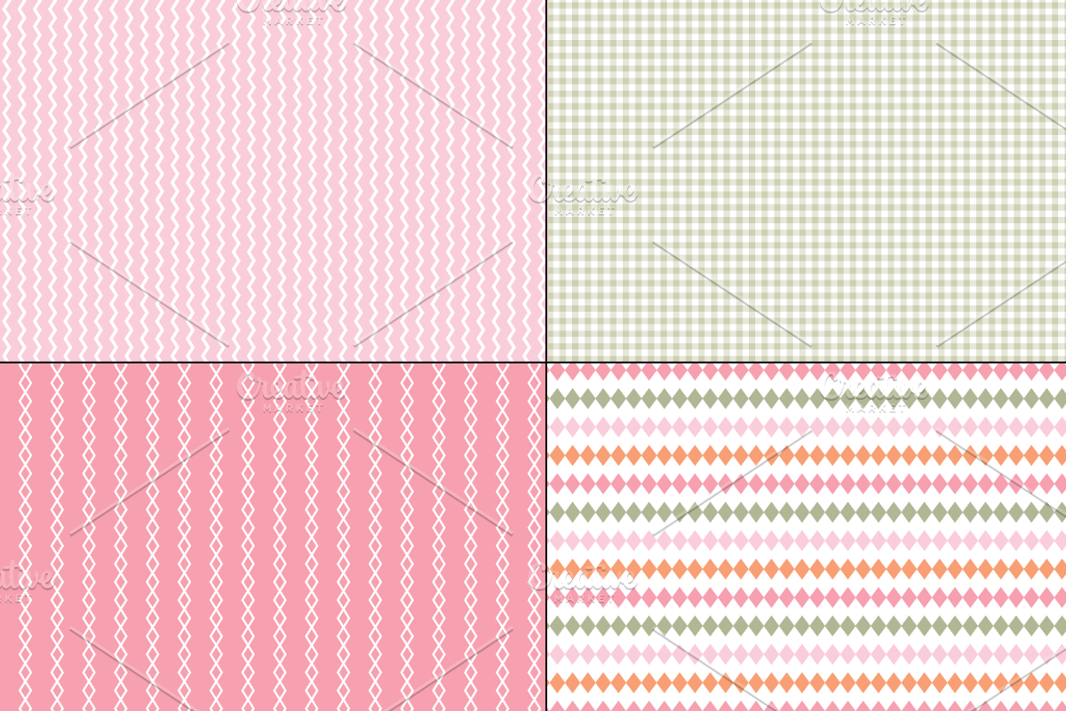 Pink & Orange Plaids &Stripes preview 5