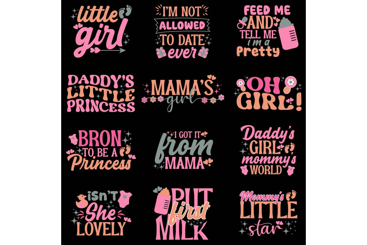 Baby Quotes SVG PNG Bundle, an Object Graphic by Digi_Design_World (Photo 3 of 3)