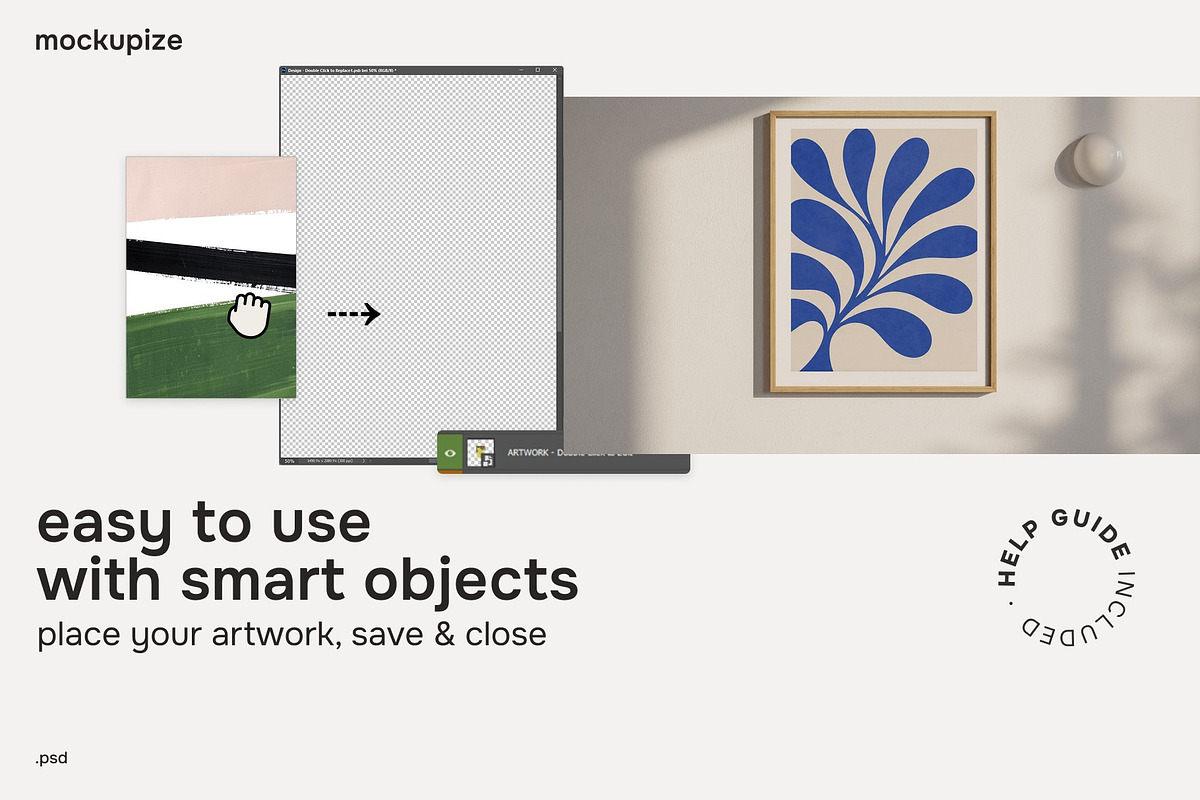 4x5 Oak Wood Frame Mockup Minimal, a Household Mockup by mockupize (Photo 3 of 7)