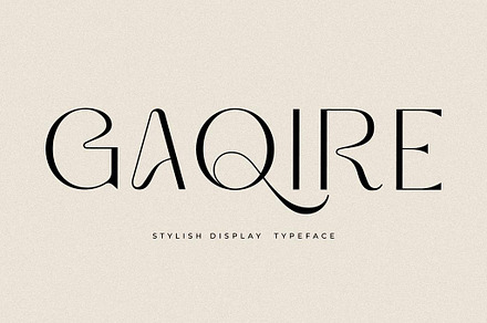 Gaqire Stylish Display Typeface, a Sans Serif Font by Storytype Studio