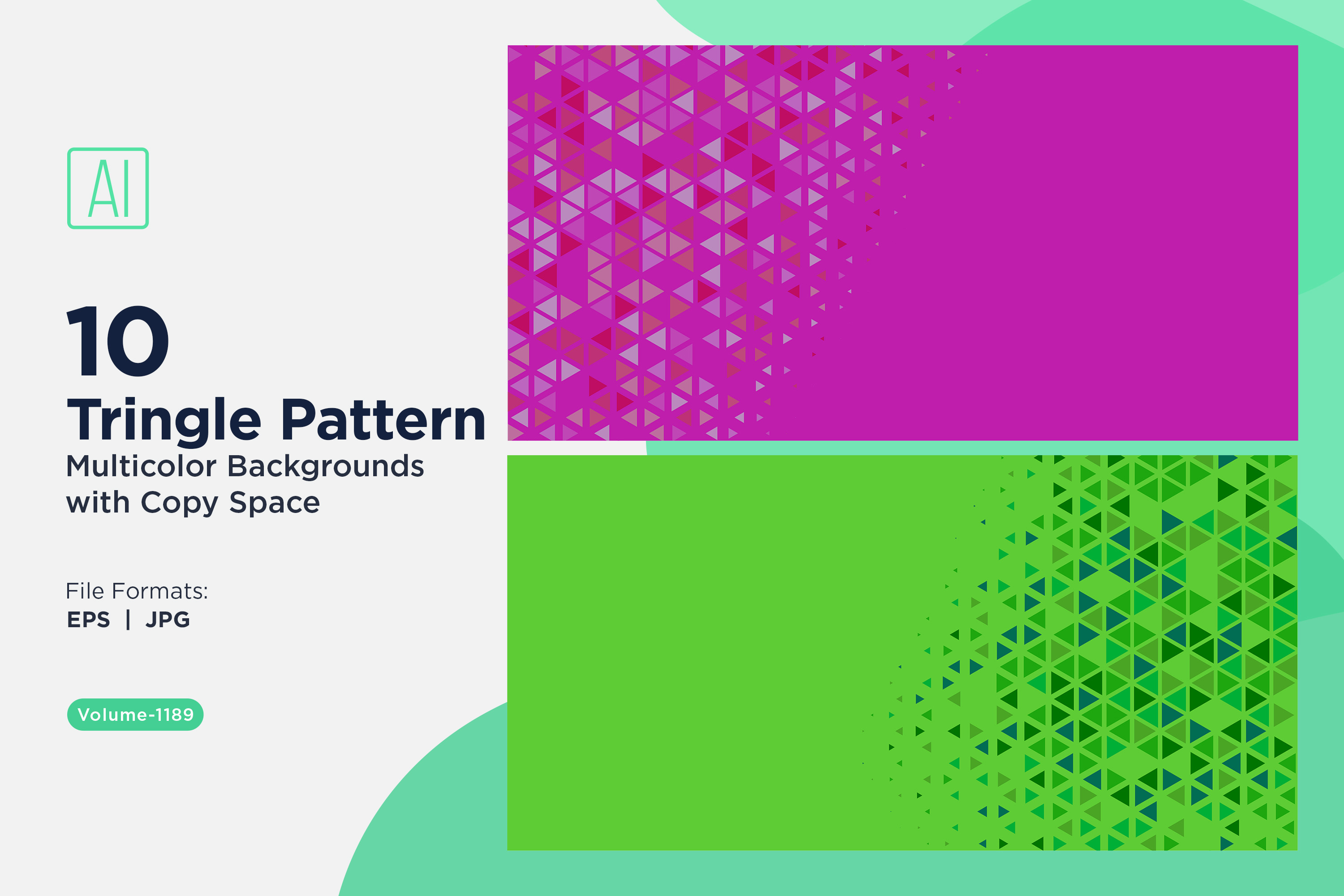 Dynamic Triangles Pattern Background, a Pattern Graphic by shahsoft