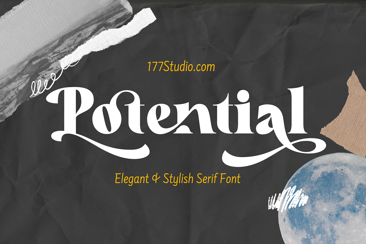 Potential - Luxury Serif Font, a Serif Font by 177Studio (Photo 1 of 8)