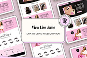 Wix Salon Website Template Theme, a Wix Template by Template Twist Shop (Thumbnail 3 of 10)