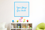3 Size Posters Mock-up ( Kids Room ), a Product Mockup by ISDESIGN (Thumbnail 4 of 6)