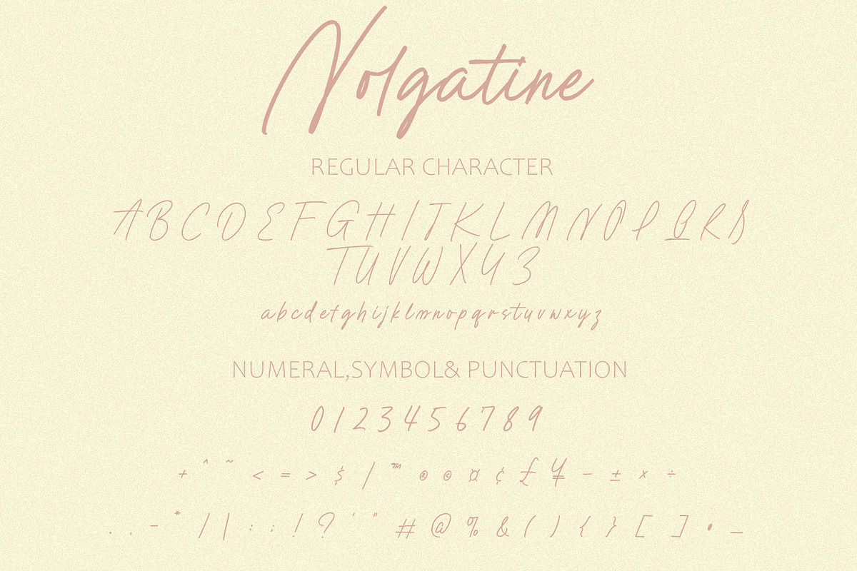 Nolgatine Script Font, a Handwritten Font by Arendxstudio (Photo 6 of 9)