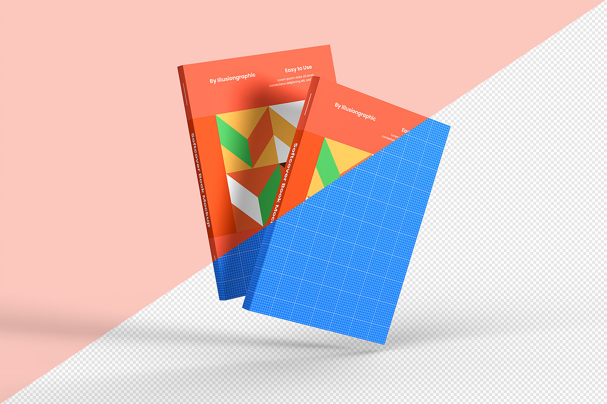 Softcover Book Mockup - 12 views, a Books & Magazine Mockup by Illusiongraphic (Photo 15 of 25)