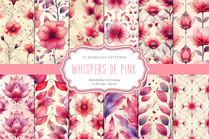 Whispers Of Pink Seamless Patterns