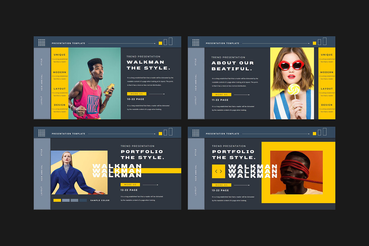 WALKMAN Keynote Template, a Presentation Template by GridlineType (Photo 4 of 9)