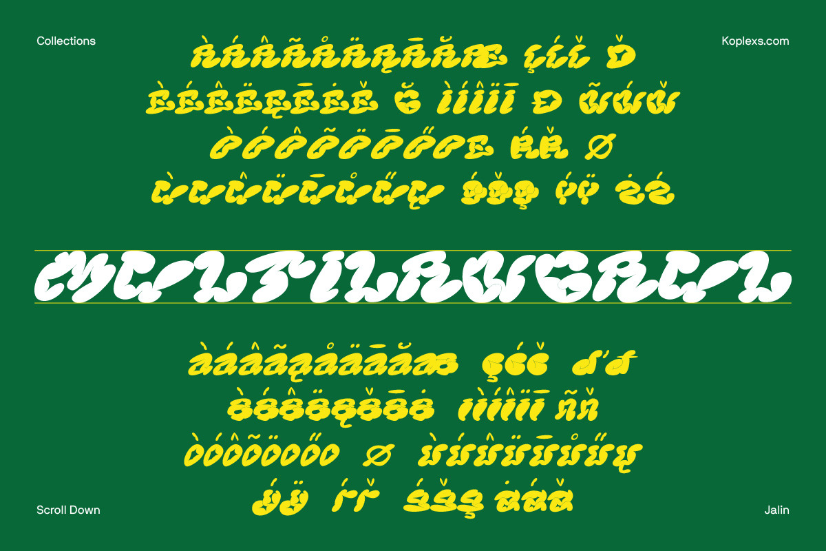 Jaliw Font | Display Typeface, a Handwritten Font by Koplexs Studio (Photo 9 of 10)