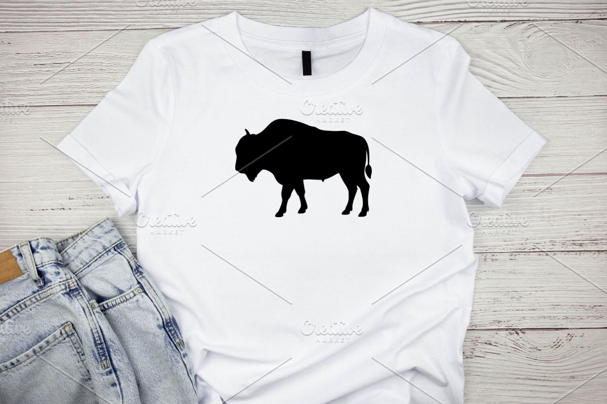 Bison Silhouette SVG, an Animal Illustration by newminddesign (Photo 2 of 10)