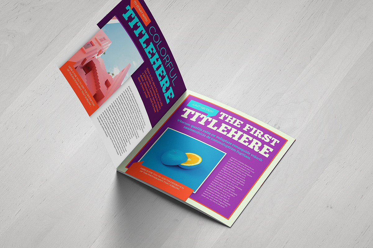 Colorful Square Brochure Template, a Brochure Template by Luuqas Design (Photo 6 of 9)