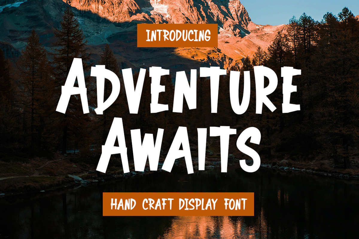 Adventure Awaits - Hand Craft Font, a Sans Serif Font by Bluestype Studio (Photo 1 of 7)