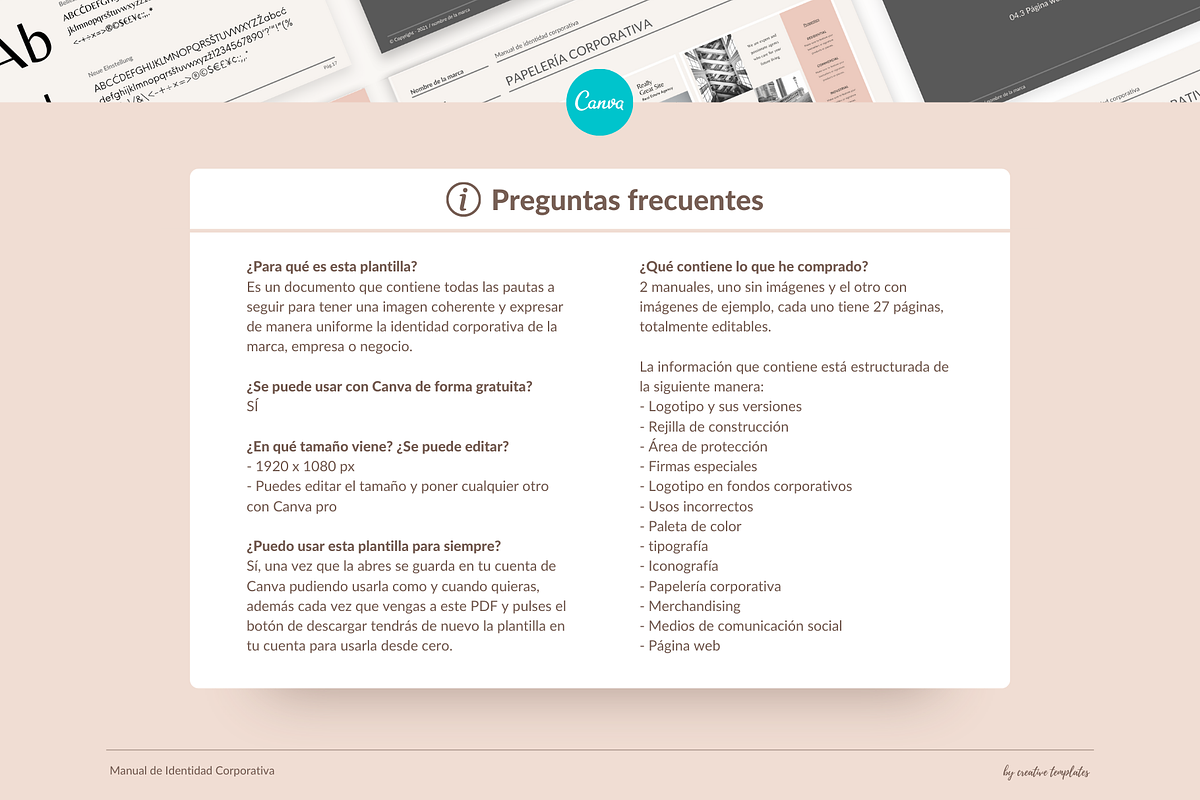 Manual Identidad Corporativa Canva, a Brochure Template by byCreativeTemplates (Photo 7 of 8)