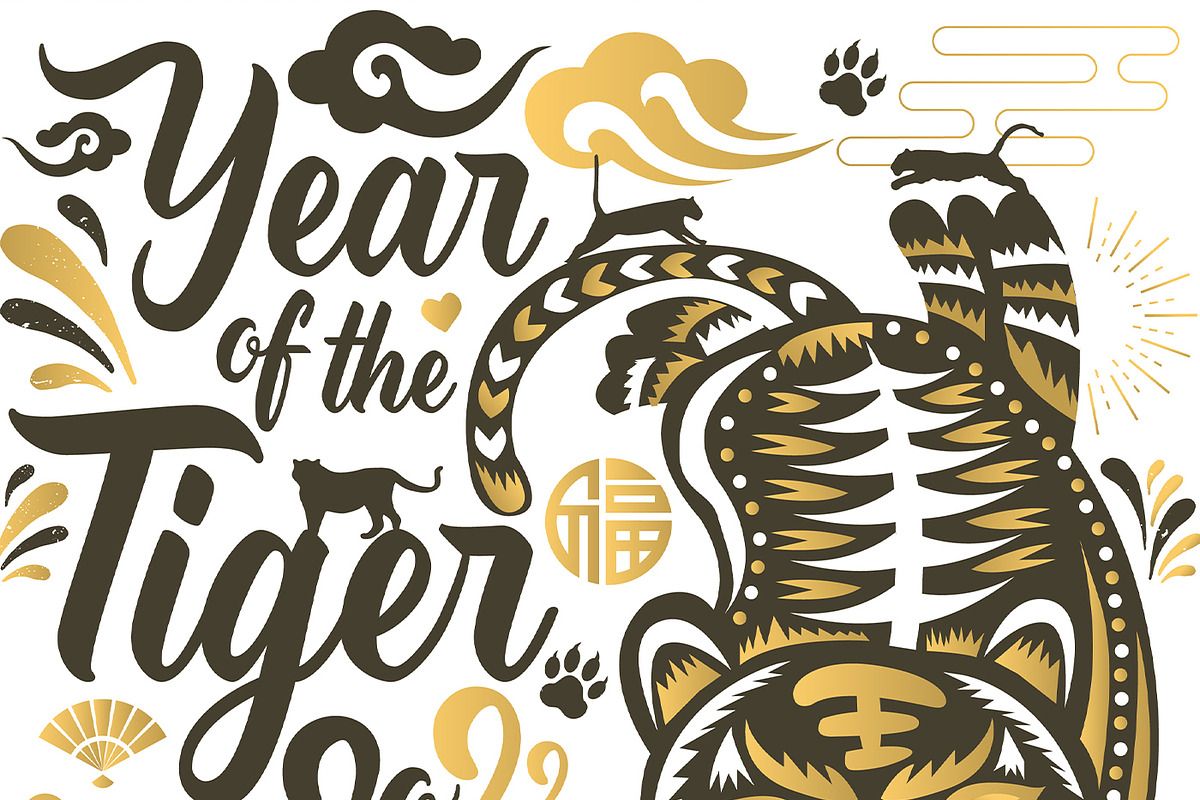 Chinese New Year 2022 TIGER, an Illustration by www.lemongraphic.design (Photo 7 of 7)
