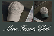 MUSE Tennis Club | Hat Mockups, a Hat Mockup by Duet Atelier (Thumbnail 7 of 7)