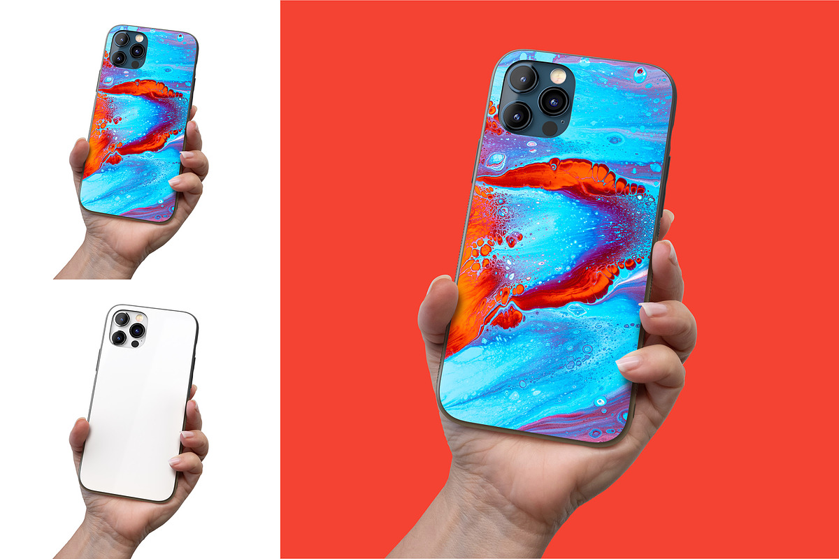 Phone 12 Pro Rubber Case II Mock-up, an iPhone Mockup by Colatudo Store (Photo 5 of 8)