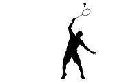 Badminton Smash Silhouettes, an Illustration by Amazin_art (Thumbnail 6 of 31)