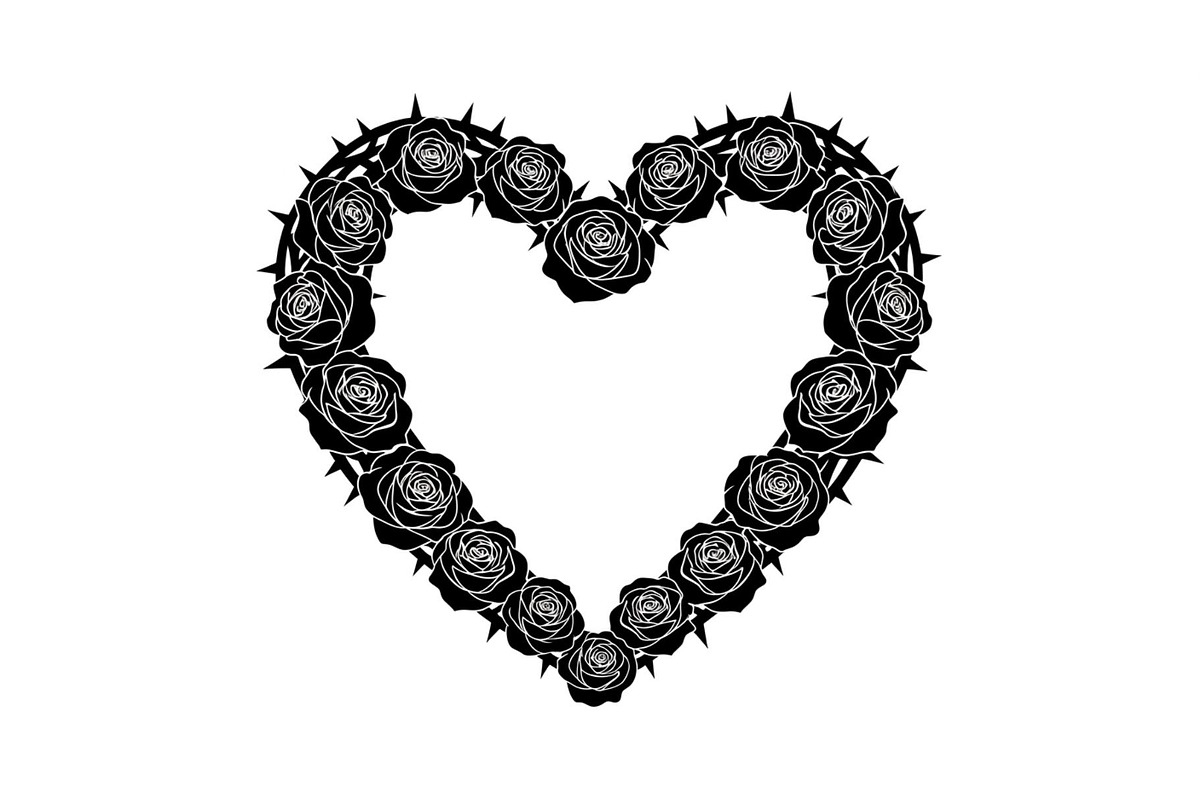 Floral Heart Wreath SVG Bundle, an Illustration by Gaye Art (Photo 28 of 31)