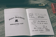 Mister Sketchnote Handwritten Font, a Sans Serif Font by dacascas (Thumbnail 2 of 4)