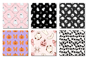 Halloween Seamless Patterns, a Pattern Graphic by wind mill (Thumbnail 3 of 4)