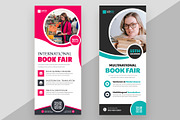 Book Fair Roll up Standee Banner, a Stationery Template by nandinigraphics (Thumbnail 1 of 3)