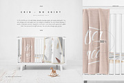 Crib Beddind Designers Kit Mockup, a Bottom Mockup by Creatsy (Thumbnail 4 of 29)
