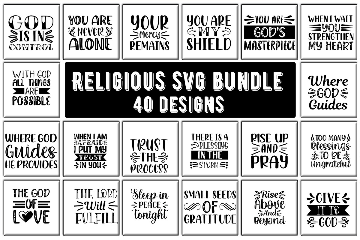 Religious Svg Bundle, an Illustration by Pixxel_Studio (Photo 1 of 3)