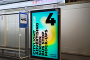Warsaw Bus Stop Ad Screen Set 1, an Advertising Mockup by Graphic Shelter (Thumbnail 6 of 7)