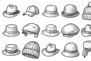 Hat Icon Set