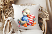 Cartoonish Patriotic Goose Clipart, an Illustration by Pixels.Craft (Thumbnail 6 of 7)