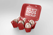 Boxes with Eggs Mockup, a Packaging Mockup by Hubzway (Thumbnail 2 of 2)