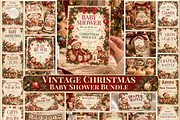 Christmas Baby Shower Bundle Canva, a Marketing Template by KennedyStudio (Thumbnail 1 of 22)