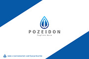 Pozeidon Logo Template, a Branding & Logo Template by Avartde Creative (Thumbnail 1 of 2)