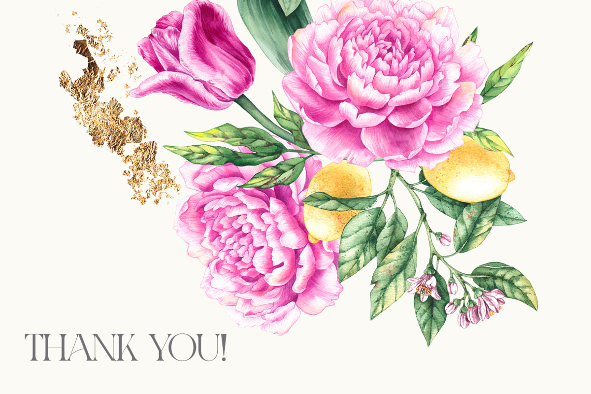 Floral Charm Botanical Watercolor, a Decorative Illustration by SashaKondr (Photo 16 of 16)