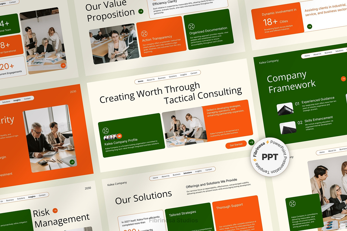 Consulting Pitch Deck, a Presentation Template by FIBRINOSÄ (Photo 2 of 5)