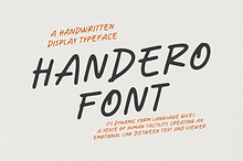 Handero - Handwritten Display Font