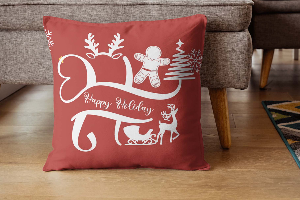Unique Christmas Monogram, a Handwritten Font by Yoga Letter (Photo 3 of 6)