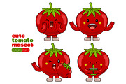 Tomato Mascot Cartoon Character, an Illustration by MEDZ (Thumbnail 5 of 5)