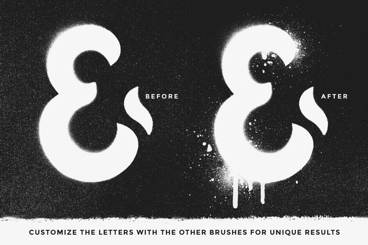 Stencil Kit Procreate brushes preview 2