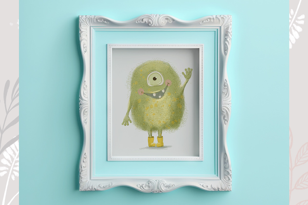 Cute Fluffy Monsters clipart, a Seasonal Illustration by AlenaVlasko stock Market (Photo 5 of 5)