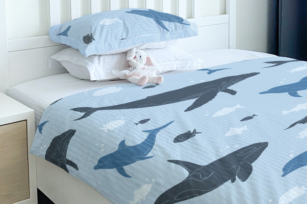 Sealife Silhouettes Illustration Set, an Animal Illustration by rouxsupplyco (Photo 12 of 16)