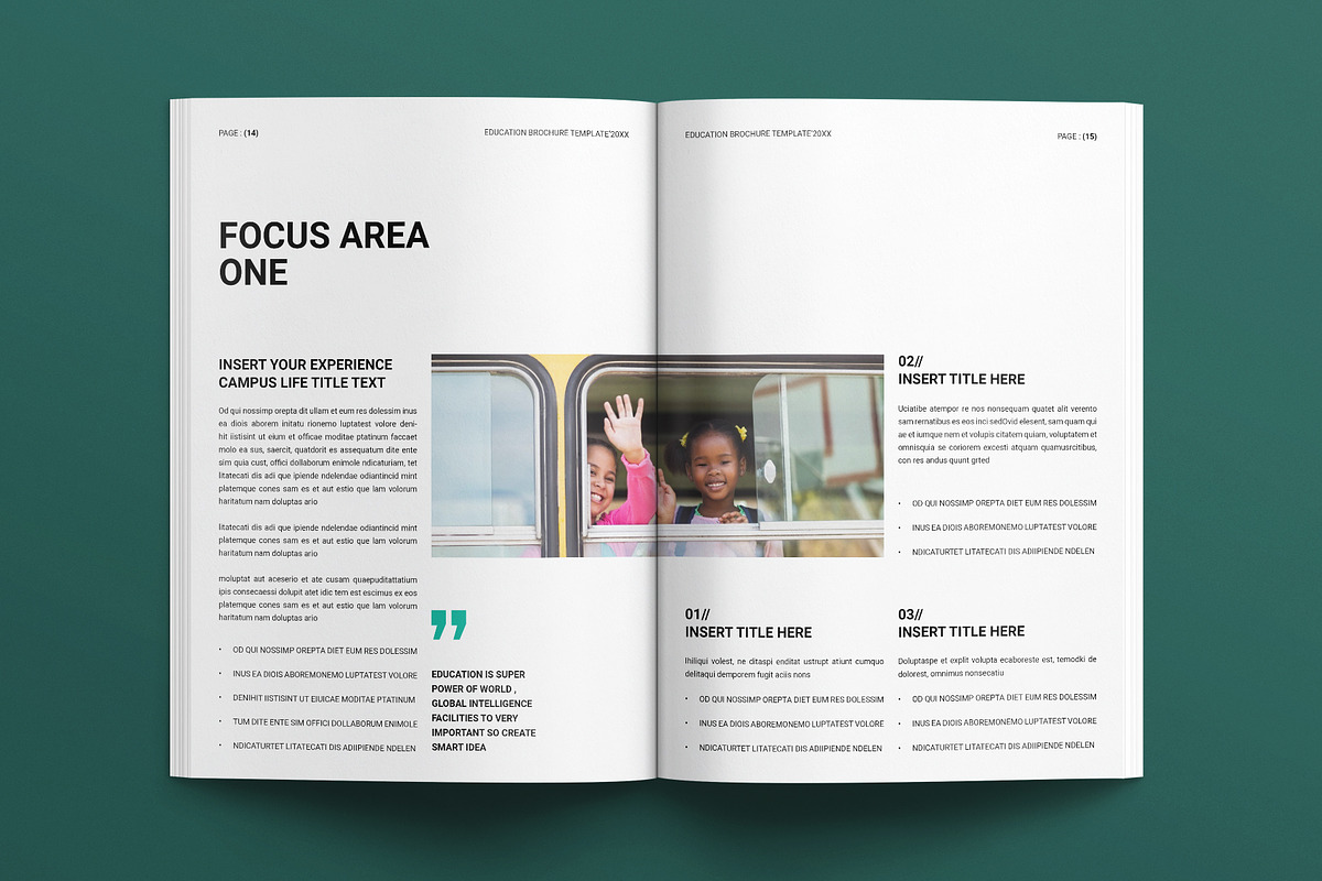 Education For Kids Brochure Template, a Brochure Template by E-Type (Photo 6 of 7)