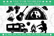 Winter Camp Fire SVG, Camp Fire SVG, an Object Graphic by VectorWorlds (Thumbnail 1 of 3)
