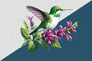 Beautiful Hummingbird Watercolor Png, an Illustration by Creative Art (Thumbnail 4 of 6)