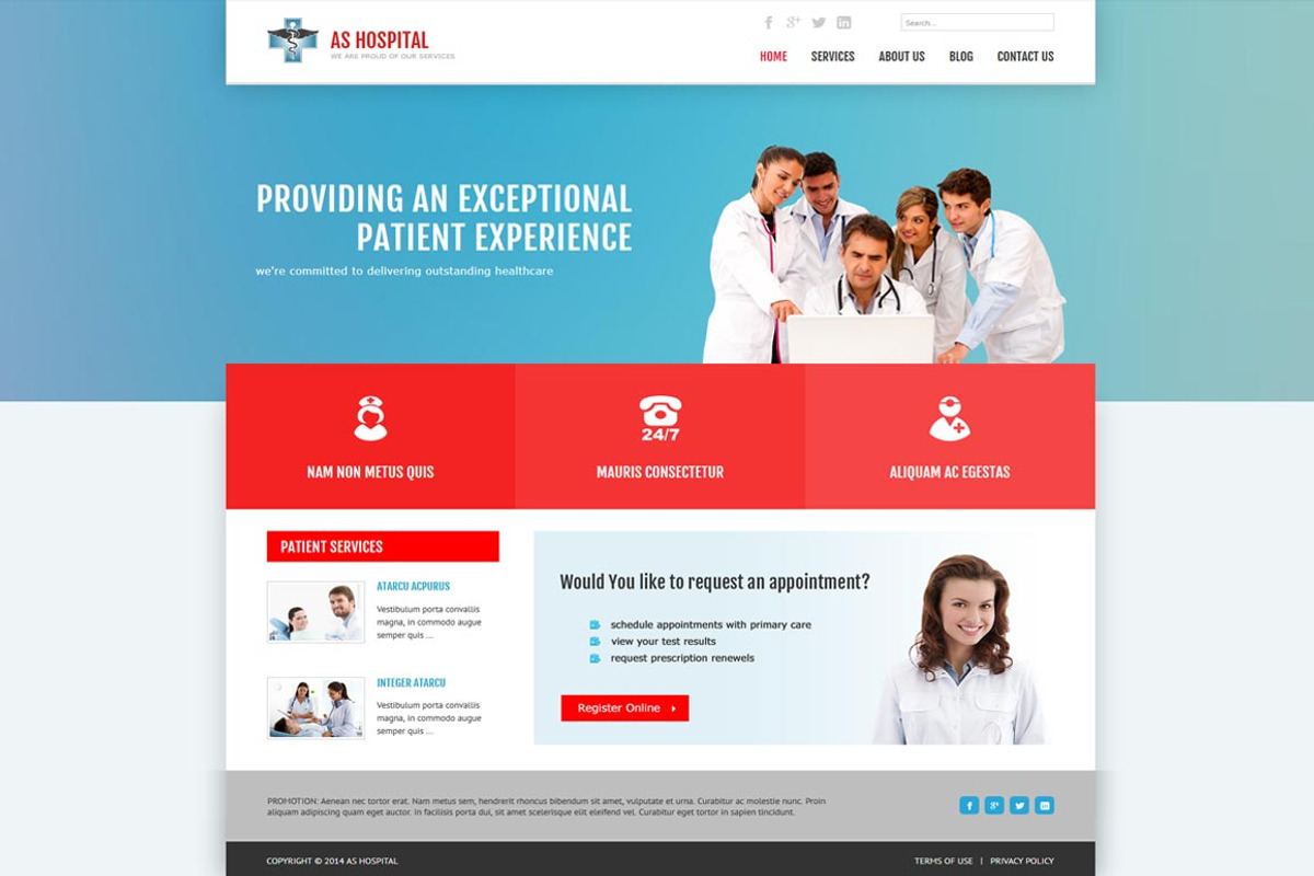 AS Hospital - Medical Joomla Theme, a Websites & App Template by ASDesigning