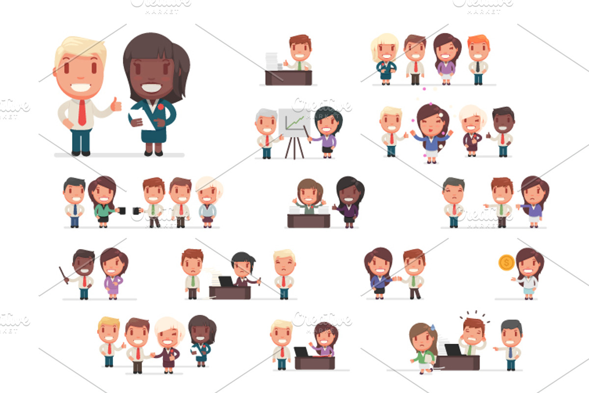Business people big set 2, a Person Illustration by Beatriz Gascón (Photo 2 of 4)