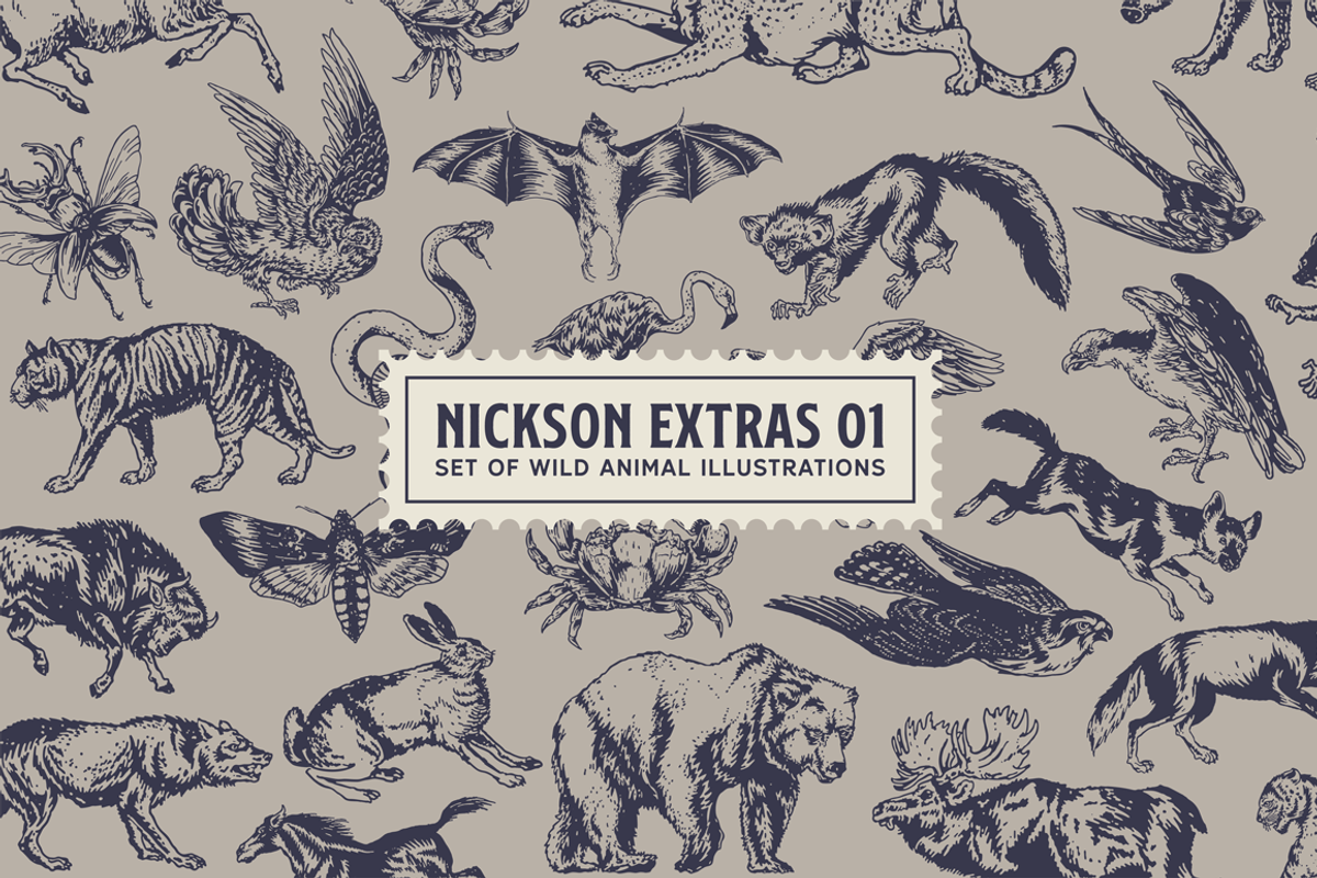 S&S Nickson Font Bundle preview 2